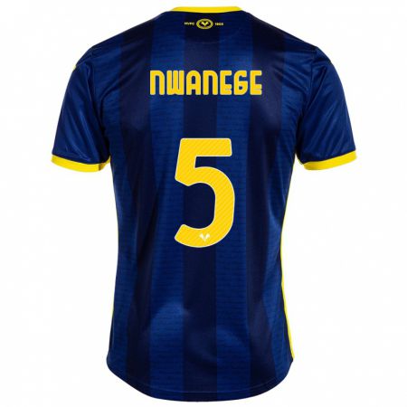 Kandiny Femme Maillot Karlson Nwanege #5 Marin Tenues Domicile 2023/24 T-Shirt