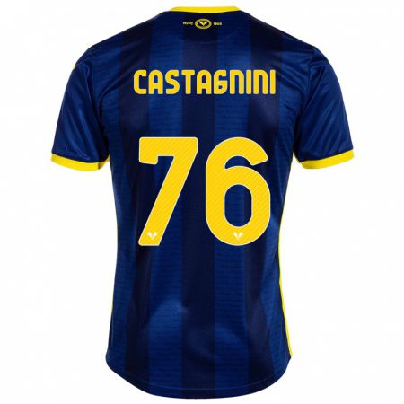 Kandiny Femme Maillot Mirko Castagnini #76 Marin Tenues Domicile 2023/24 T-Shirt