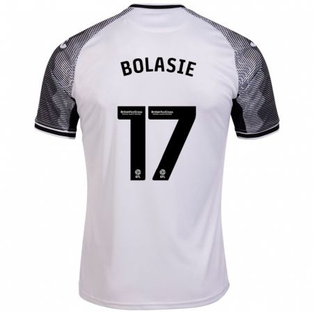 Kandiny Femme Maillot Yannick Bolasie #17 Blanc Tenues Domicile 2023/24 T-Shirt