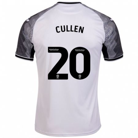 Kandiny Femme Maillot Liam Cullen #20 Blanc Tenues Domicile 2023/24 T-Shirt