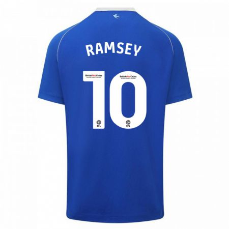 Kandiny Femme Maillot Aaron Ramsey #10 Bleu Tenues Domicile 2023/24 T-Shirt