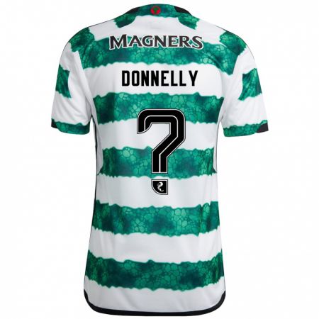 Kandiny Femme Maillot Jacob Donnelly #0 Vert Tenues Domicile 2023/24 T-Shirt