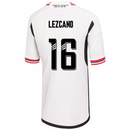 Kandiny Femme Maillot Darío Lezcano #16 Blanc Tenues Domicile 2023/24 T-Shirt
