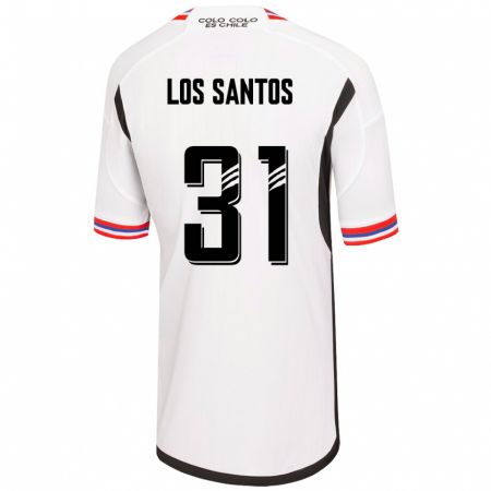 Kandiny Femme Maillot Matías De Los Santos #31 Blanc Tenues Domicile 2023/24 T-Shirt