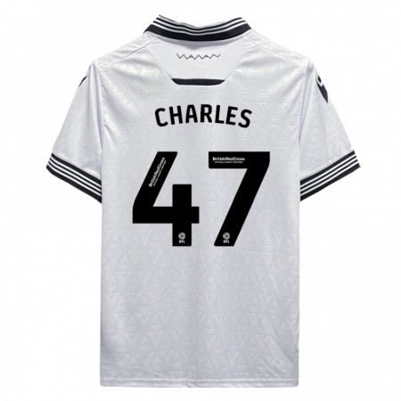 Kandiny Femme Maillot Pierce Charles #47 Blanc Tenues Extérieur 2023/24 T-Shirt