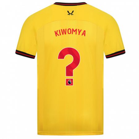 Kandiny Femme Maillot Noah Kiwomya #0 Jaune Tenues Extérieur 2023/24 T-Shirt