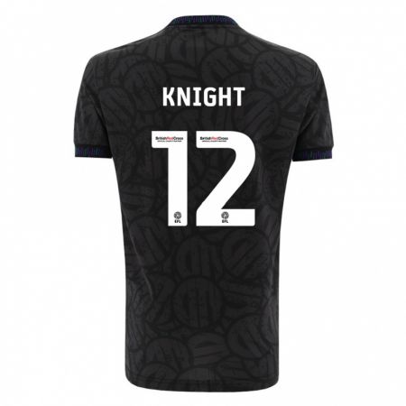 Kandiny Femme Maillot Jason Knight #12 Noir Tenues Extérieur 2023/24 T-Shirt