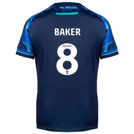 Kandiny Femme Maillot Lewis Baker #8 Marin Tenues Extérieur 2023/24 T-Shirt