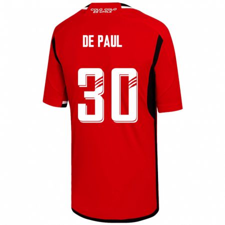 Kandiny Femme Maillot Fernando De Paul #30 Rouge Tenues Extérieur 2023/24 T-Shirt