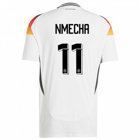 Kandiny Enfant Maillot Allemagne Lukas Nmecha #11 Blanc Tenues Domicile 24-26 T-Shirt