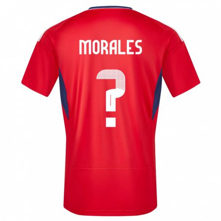 Kandiny Enfant Maillot Costa Rica Bryan Morales #0 Rouge Tenues Domicile 24-26 T-Shirt