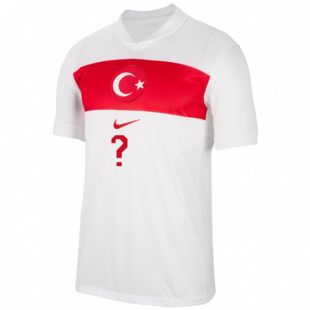 Kandiny Enfant Maillot Turquie Muhammed Emin Çamlıca #0 Blanc Tenues Domicile 24-26 T-Shirt