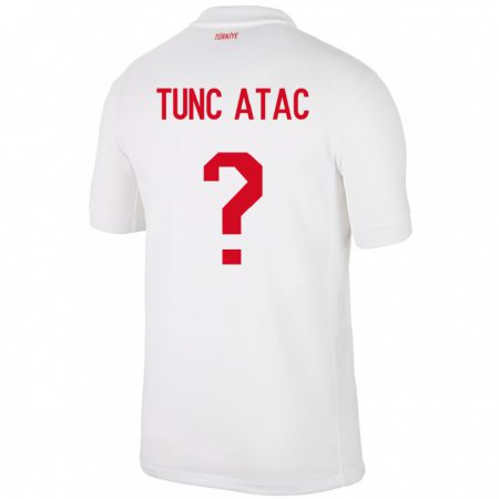Kandiny Enfant Maillot Turquie Arin Tunç Ataç #0 Blanc Tenues Domicile 24-26 T-Shirt