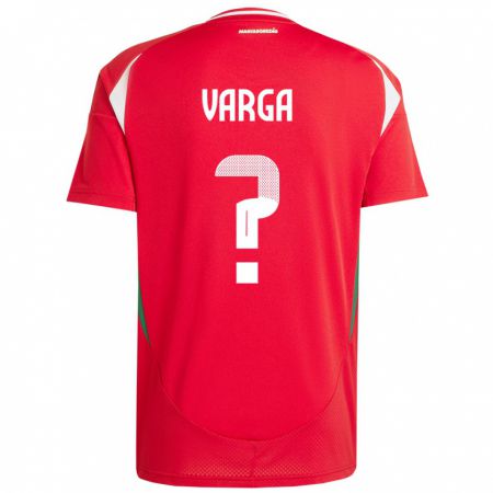 Kandiny Enfant Maillot Hongrie Zétény Varga #0 Rouge Tenues Domicile 24-26 T-Shirt
