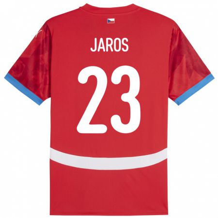 Kandiny Enfant Maillot Tchéquie Vitezslav Jaros #23 Rouge Tenues Domicile 24-26 T-Shirt