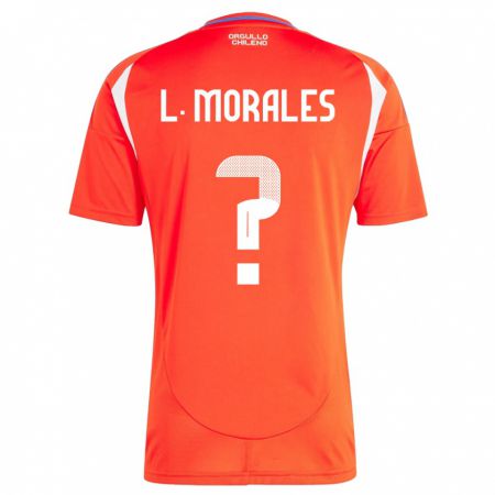 Kandiny Enfant Maillot Chili Lauryn Morales #0 Rouge Tenues Domicile 24-26 T-Shirt