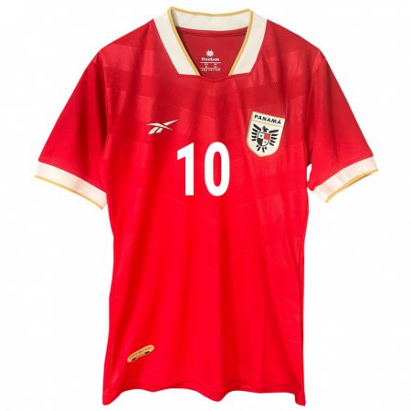 Kandiny Enfant Maillot Panama Éric Moreno #10 Rouge Tenues Domicile 24-26 T-Shirt