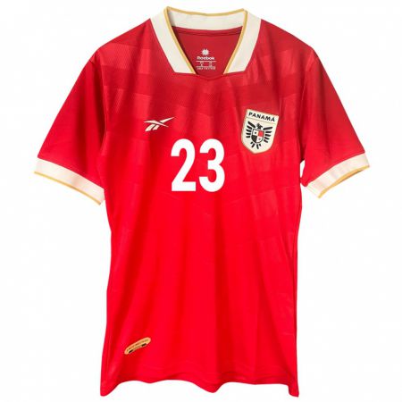 Kandiny Enfant Maillot Panama Yerenis De León #23 Rouge Tenues Domicile 24-26 T-Shirt