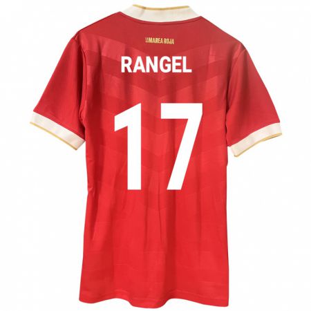 Kandiny Enfant Maillot Panama Kenia Rangel #17 Rouge Tenues Domicile 24-26 T-Shirt