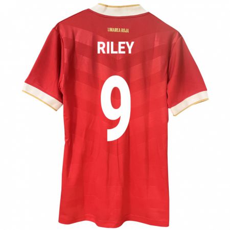Kandiny Enfant Maillot Panama Karla Riley #9 Rouge Tenues Domicile 24-26 T-Shirt