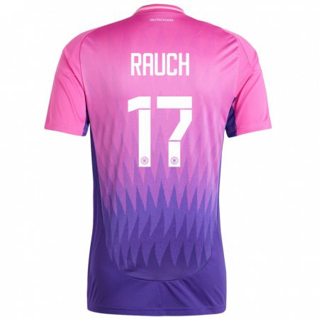 Kandiny Enfant Maillot Allemagne Felicitas Rauch #17 Rose-Mauve Tenues Extérieur 24-26 T-Shirt