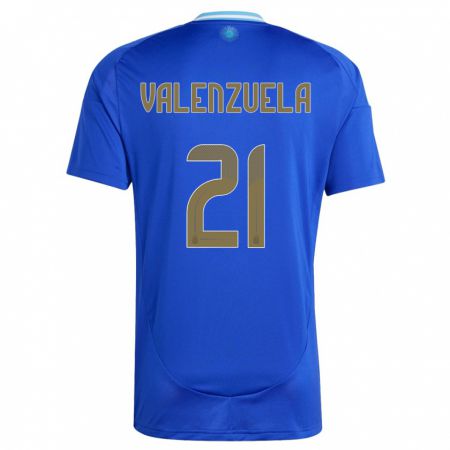 Kandiny Enfant Maillot Argentine Fernando Valenzuela #21 Bleu Tenues Extérieur 24-26 T-Shirt