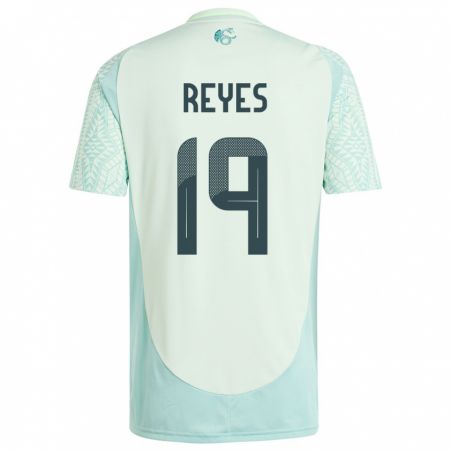 Kandiny Enfant Maillot Mexique Israel Reyes #19 Lin Vert Tenues Extérieur 24-26 T-Shirt