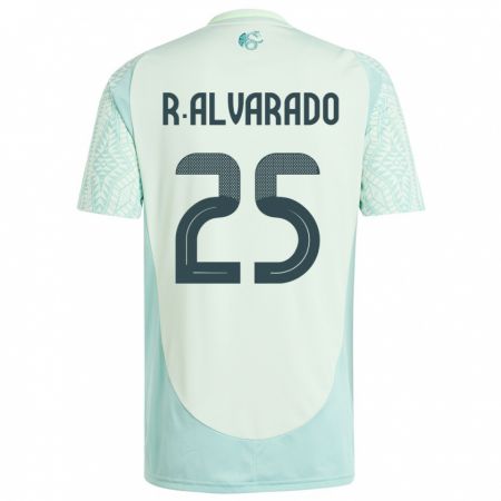 Kandiny Enfant Maillot Mexique Roberto Alvarado #25 Lin Vert Tenues Extérieur 24-26 T-Shirt