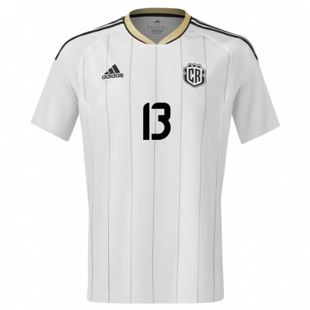 Kandiny Enfant Maillot Costa Rica Keral Rios #13 Blanc Tenues Extérieur 24-26 T-Shirt