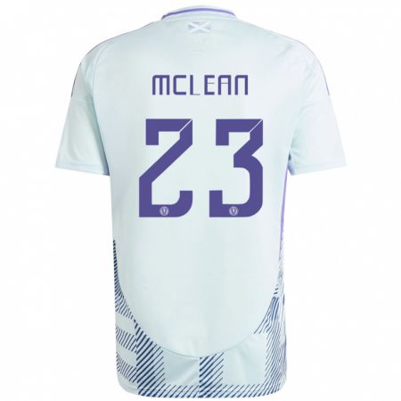 Kandiny Enfant Maillot Écosse Kenny Mclean #23 Bleu Menthe Clair Tenues Extérieur 24-26 T-Shirt