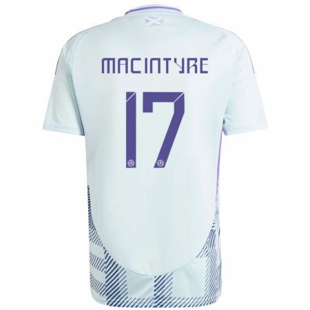 Kandiny Enfant Maillot Écosse Jacob Macintyre #17 Bleu Menthe Clair Tenues Extérieur 24-26 T-Shirt