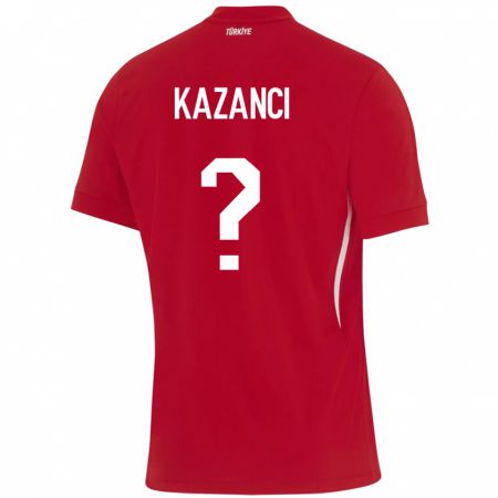 Kandiny Enfant Maillot Turquie Şant Kazancı #0 Rouge Tenues Extérieur 24-26 T-Shirt