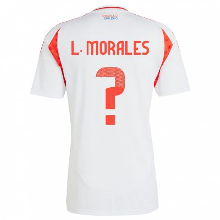 Kandiny Enfant Maillot Chili Lauryn Morales #0 Blanc Tenues Extérieur 24-26 T-Shirt