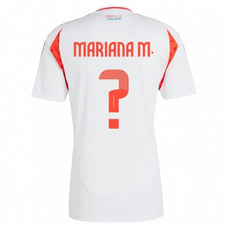 Kandiny Enfant Maillot Chili Mariana Morales #0 Blanc Tenues Extérieur 24-26 T-Shirt