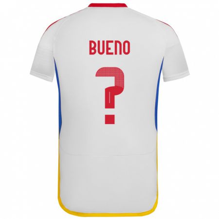 Kandiny Enfant Maillot Venezuela Jesús Bueno #0 Blanc Tenues Extérieur 24-26 T-Shirt