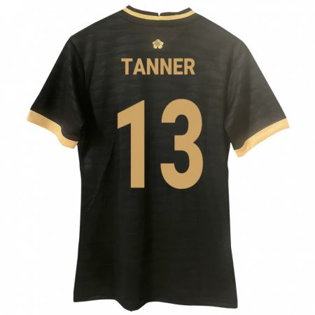 Kandiny Enfant Maillot Panama Riley Tanner #13 Noir Tenues Extérieur 24-26 T-Shirt