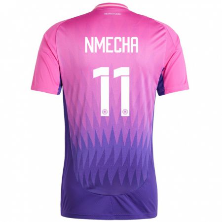 Kandiny Homme Maillot Allemagne Lukas Nmecha #11 Rose-Mauve Tenues Extérieur 24-26 T-Shirt