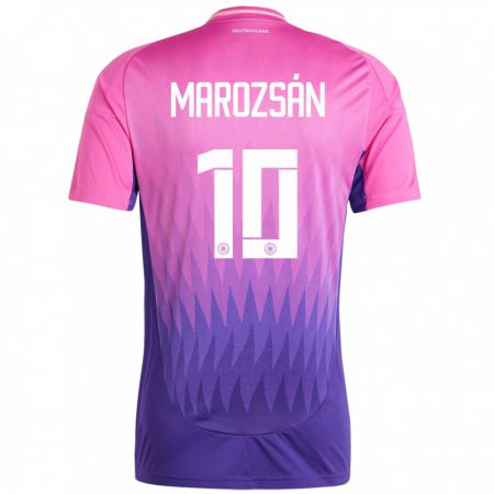 Kandiny Homme Maillot Allemagne Dzsenifer Marozsan #10 Rose-Mauve Tenues Extérieur 24-26 T-Shirt