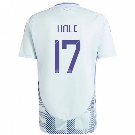 Kandiny Homme Maillot Écosse Finlay Hale #17 Bleu Menthe Clair Tenues Extérieur 24-26 T-Shirt