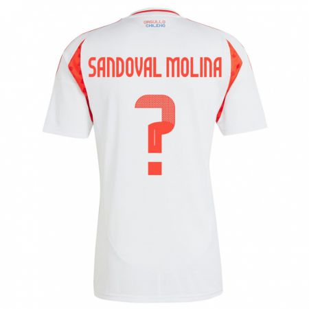 Kandiny Homme Maillot Chili Mario Sandoval Molina #0 Blanc Tenues Extérieur 24-26 T-Shirt