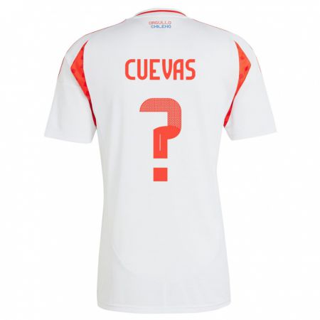 Kandiny Homme Maillot Chili Yastin Cuevas #0 Blanc Tenues Extérieur 24-26 T-Shirt