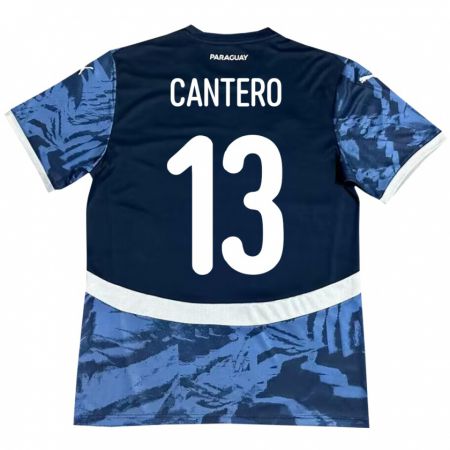 Kandiny Homme Maillot Paraguay Alexis Cantero #13 Bleu Tenues Extérieur 24-26 T-Shirt