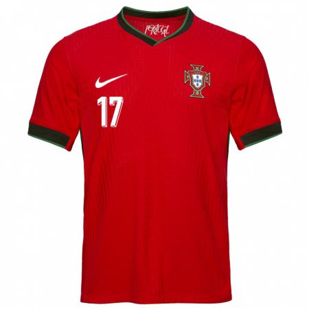 Kandiny Femme Maillot Portugal Vasco Sousa #17 Rouge Tenues Domicile 24-26 T-Shirt