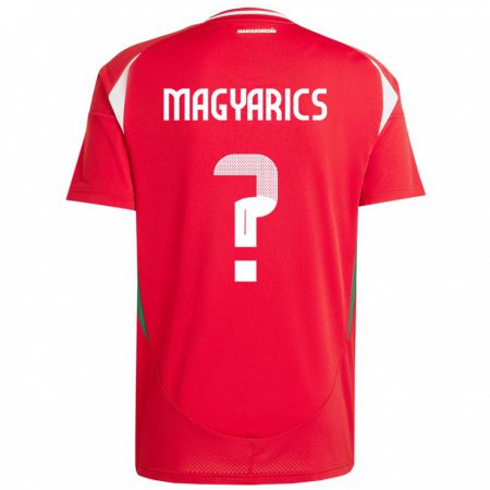 Kandiny Femme Maillot Hongrie Erik Magyarics #0 Rouge Tenues Domicile 24-26 T-Shirt