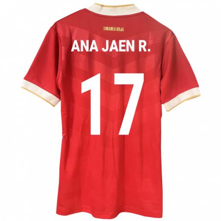 Kandiny Femme Maillot Panama Ana Jaén Rodríguez #17 Rouge Tenues Domicile 24-26 T-Shirt