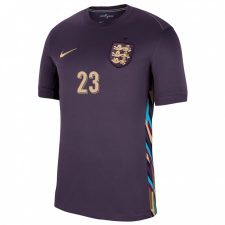 Kandiny Femme Maillot Angleterre Dean Henderson #23 Raisins Noirs Tenues Extérieur 24-26 T-Shirt