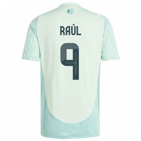 Kandiny Femme Maillot Mexique Raul Jimenez #9 Lin Vert Tenues Extérieur 24-26 T-Shirt