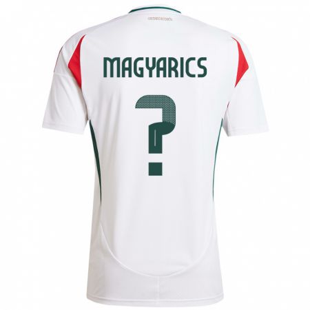 Kandiny Femme Maillot Hongrie Erik Magyarics #0 Blanc Tenues Extérieur 24-26 T-Shirt