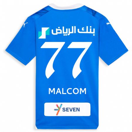 Kandiny Femme Maillot Malcom #77 Bleu Tenues Domicile 2023/24 T-Shirt