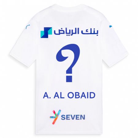 Kandiny Femme Maillot Abdulrahman Al-Obaid #0 Blanc Tenues Extérieur 2023/24 T-Shirt